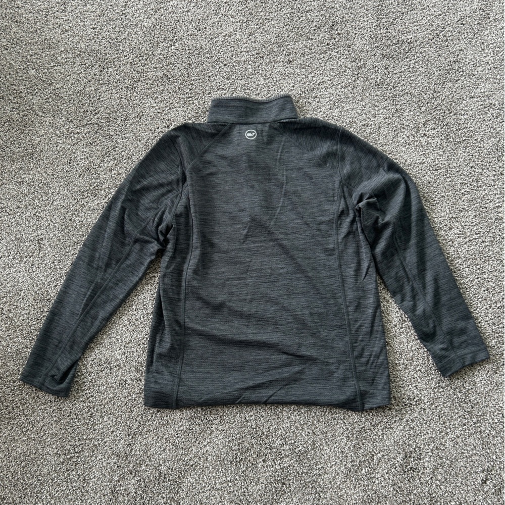 Vineyard Vines Men's Sankaty Performance 1/2 Zip Evening Sky (Black/Grey) Small - Picture 2 of 6